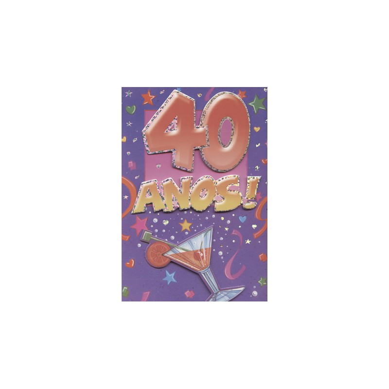 Carte postale pour le 40e anniversaire