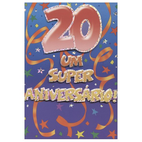 Carte postale du 20e anniversaire