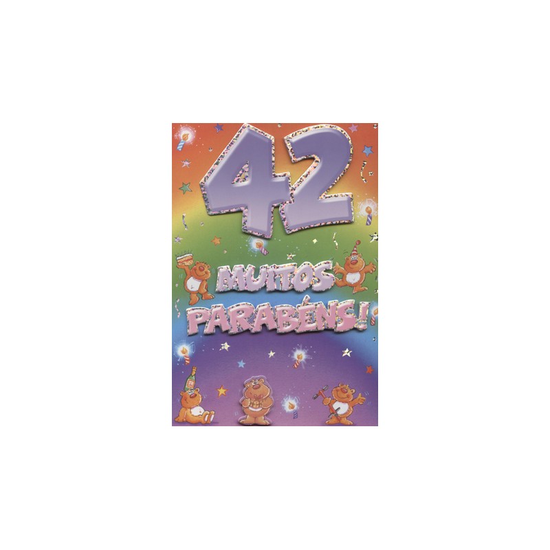 Carte postale du 42e anniversaire