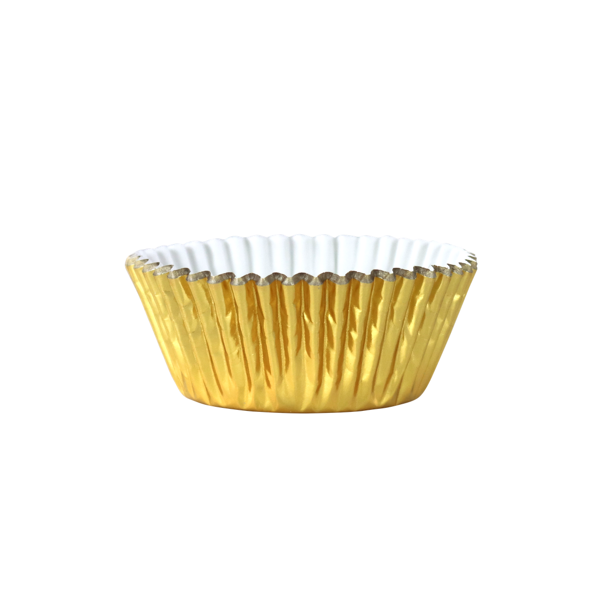 Moule en papier métallisé doré 7 x 3 x 5 cm, paquet de 30
