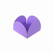 Boîte en papier violet 50 unités.