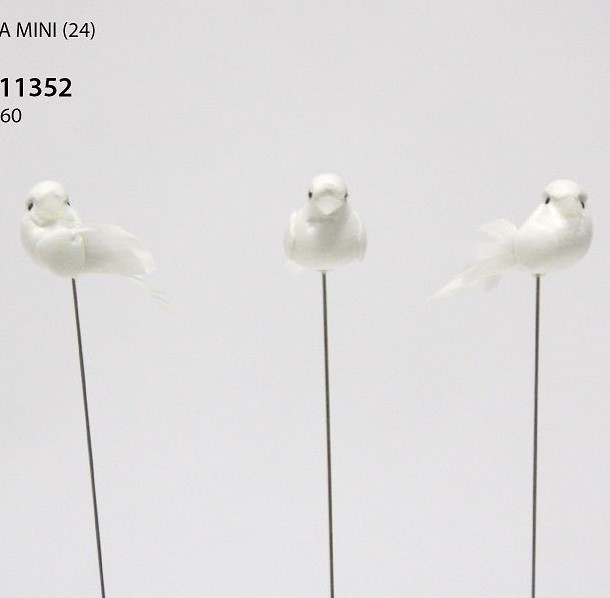 Mini pigeon 3cm 6pcs.