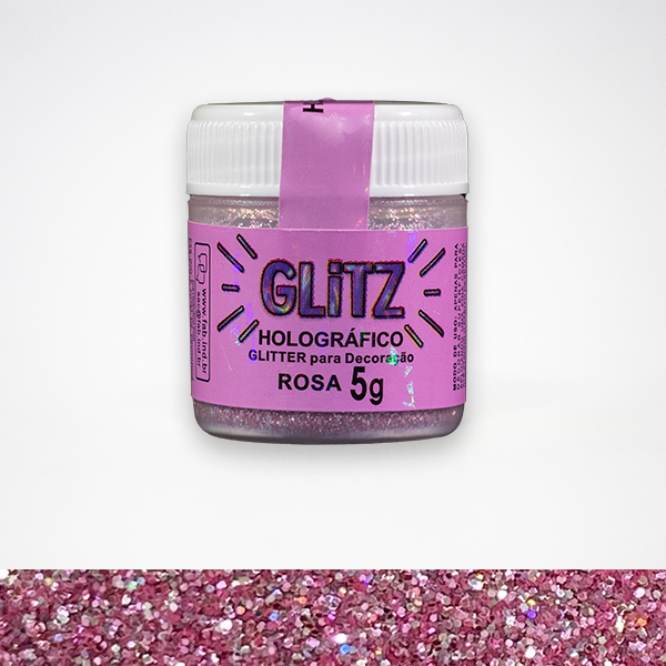Paillettes Holographique ROSE Fab 5g