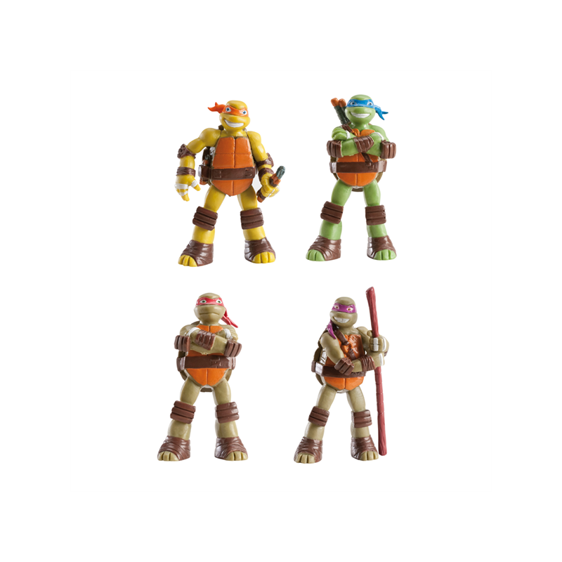 Tortues Ninja 7cm lot de 4