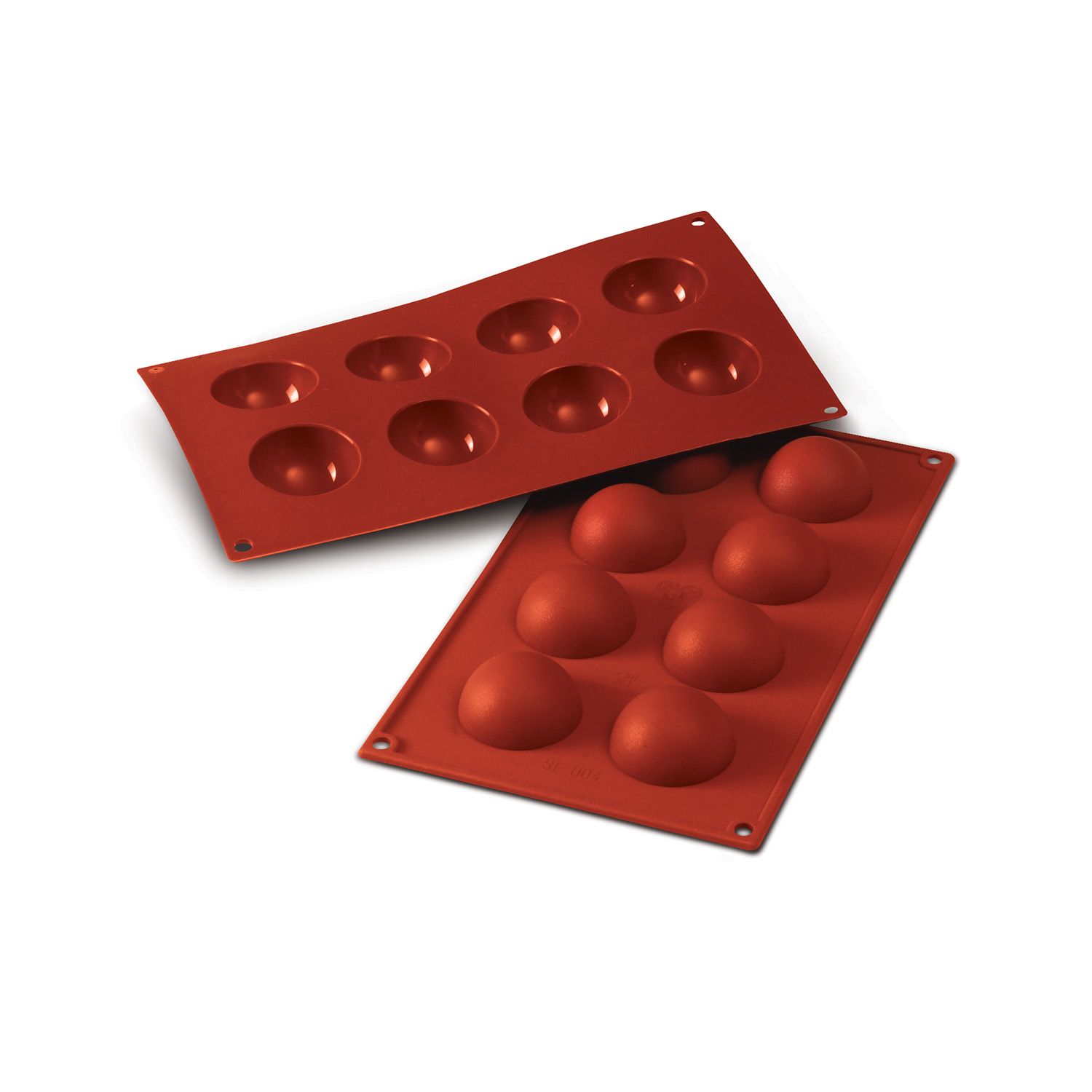 Moule en silicone 8 demi-sphère 50mm x25mm