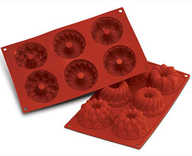 Fantasy 6 Mini Pudding Moule en Silicone 75mm x 40h