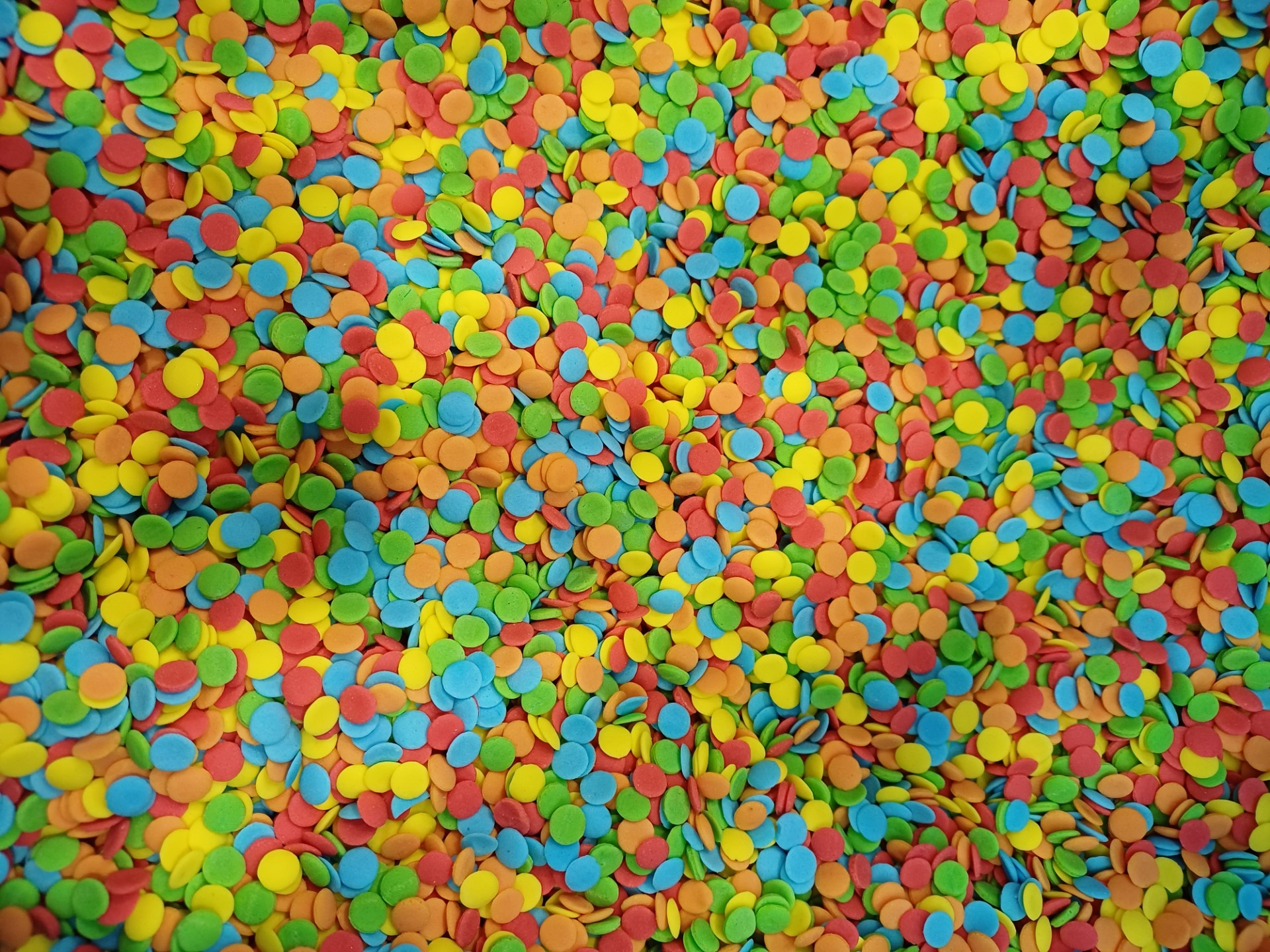 Mélange de confettis ronds en sucre