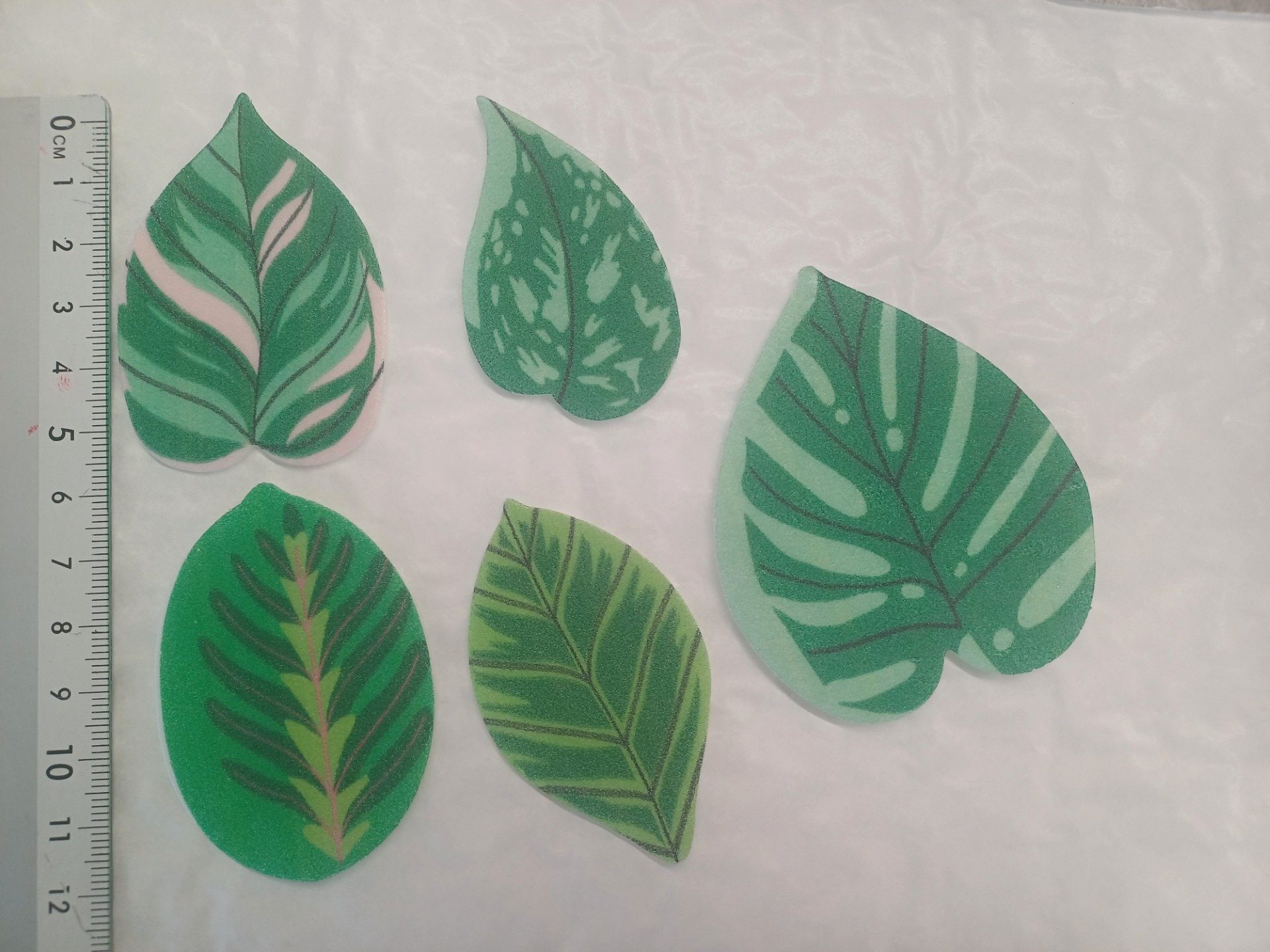 Paquet de 10 feuilles de gaufrettes assorties de 5 modèles