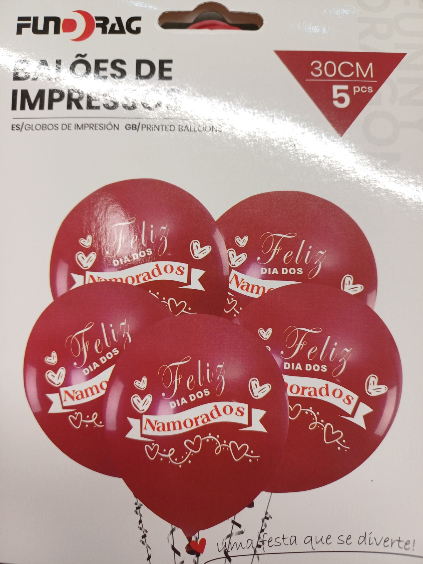 Ballons Bonne Saint-Valentin 5 pièces 30 cm