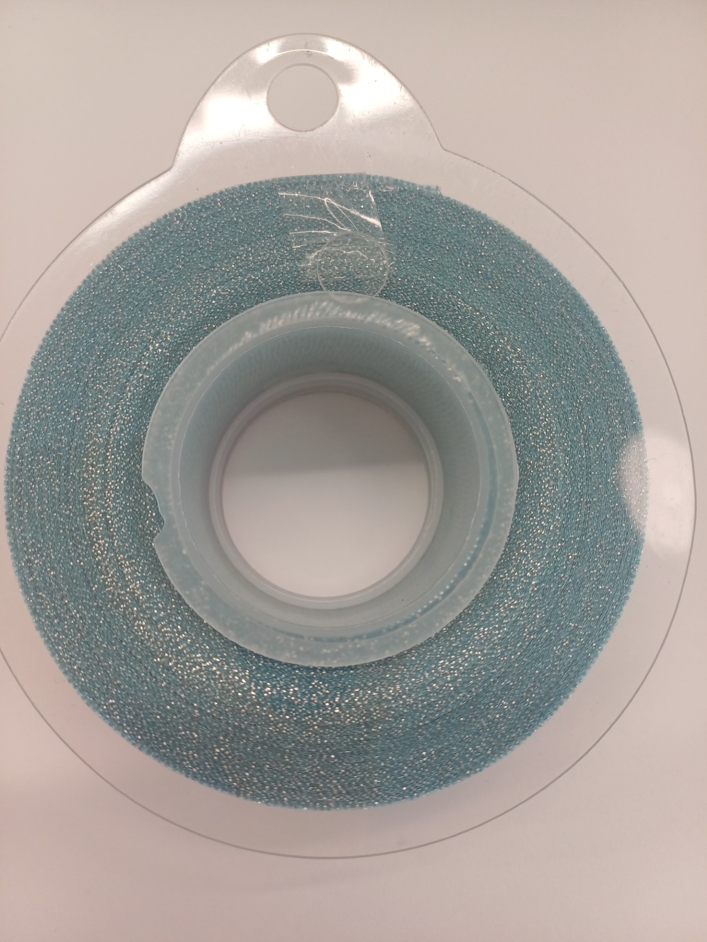 Ruban décoratif bleu brillant 20 m x 2,5 cm