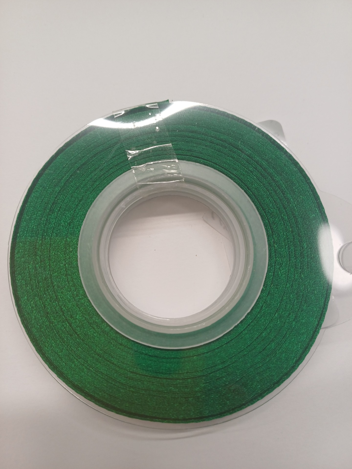 Ruban satiné vert sapin 3 mm x 80 mètres