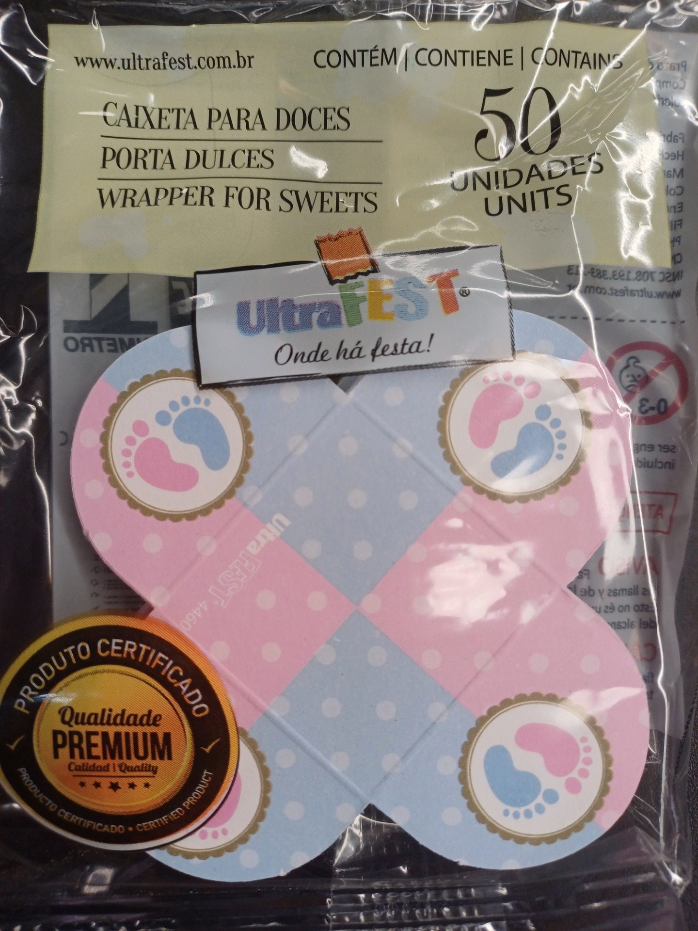 Boîte de papier de révélation de genre 50 unités.