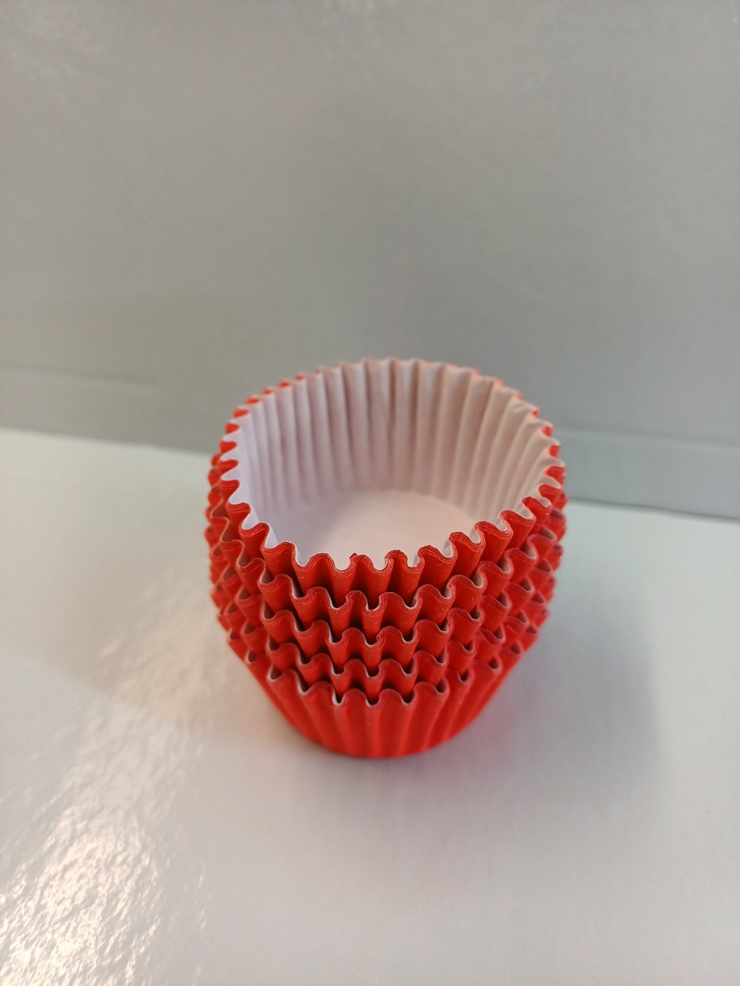 Mini Cupcake Rouge Forme 5x2.5x3.5cm Emb.50