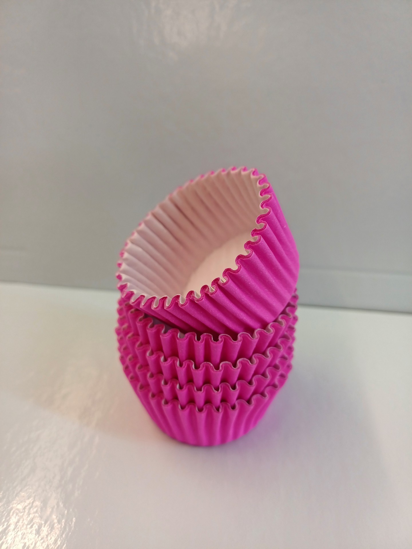 Mini moule à cupcakes ROSE 5x2,5x3,5 cm Lot de 5