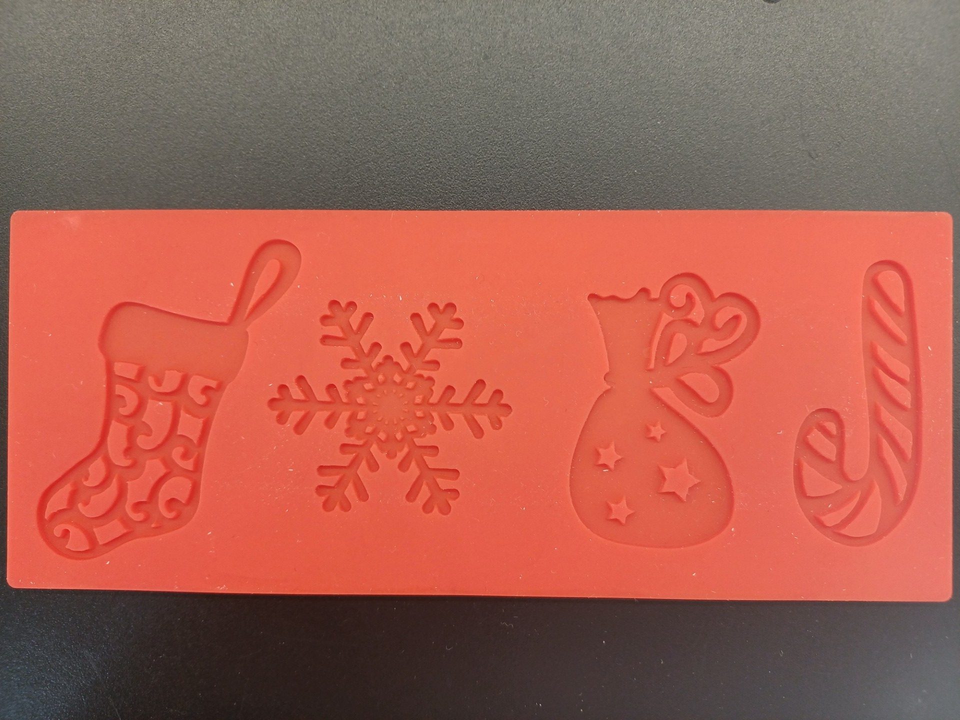 Moule en silicone avec motif de Noël 15,5 x 6,5 cm