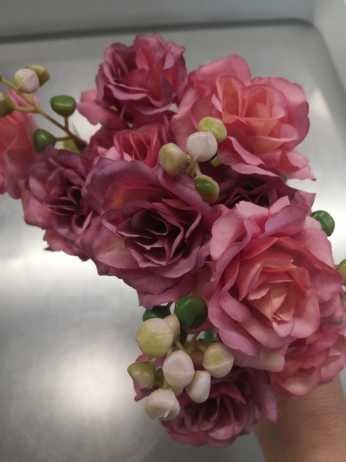 Bouquet de 10 Roses 30cm