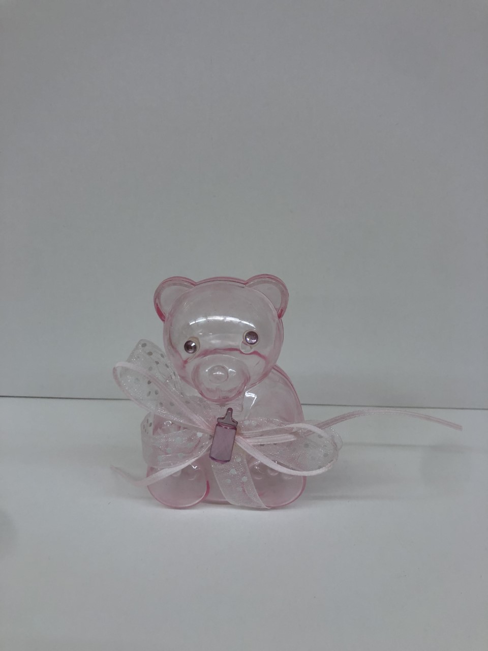Ours rose en forme de souvenir 7x4cm