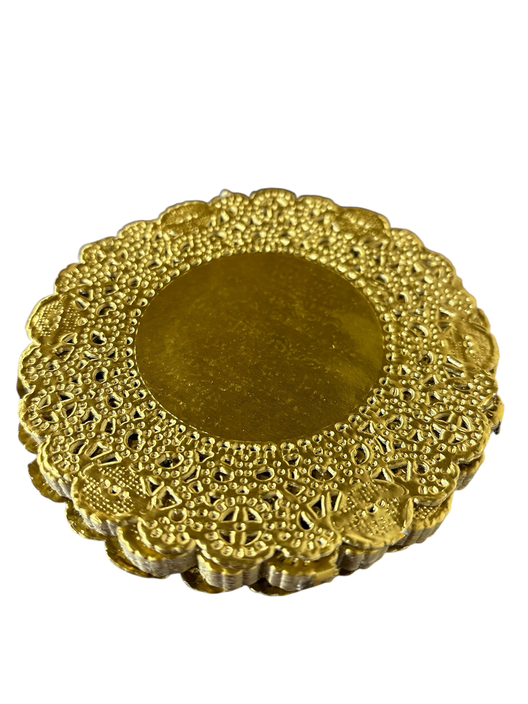 Lot de 100 tapis dorés de 10 cm