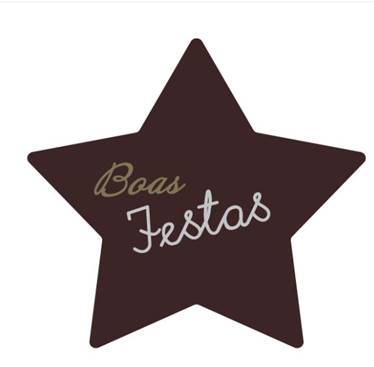 Étoile en chocolat de 5,5 cm, forfait Joyeuses Fêtes.2