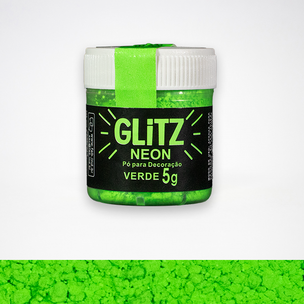 Fab GREEN Poudre Néon Brillant 5 g