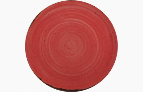Assiette en porcelaine rouge Costa Verde 32cm