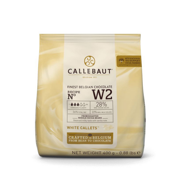 Callebaut W2 28 % Gomme au chocolat blanc 400g