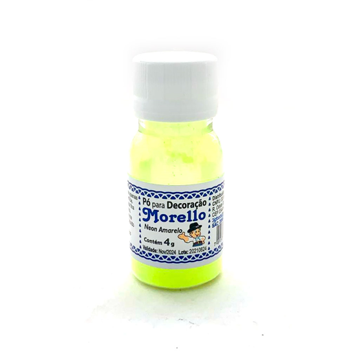 Poudre décorative jaune fluo 4 g