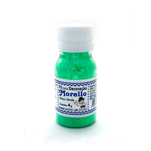 Poudre décorative vert fluo 4 g