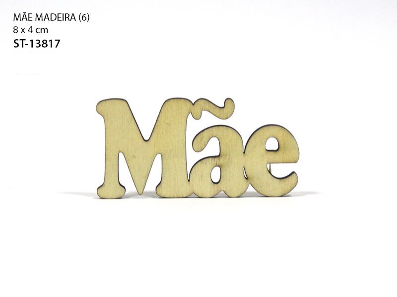 Mot Mère en Bois 8x4cm Sc.6